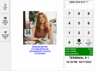 Fast Food Sales Staff Order Entry sign in Fast Food Sales Staff Order Entry sign in
