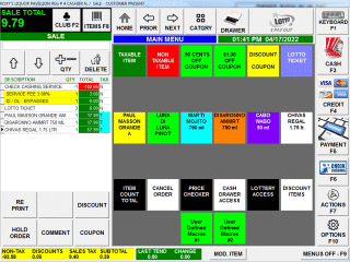 Scan / Browse from a list of Liquor Store items to be sold Scan / Browse from a list of Liquor Store items to be sold