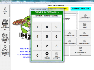 The Delivery Driver Signs in to make Payment Drops The Delivery Driver Signs in to make Payment Drops